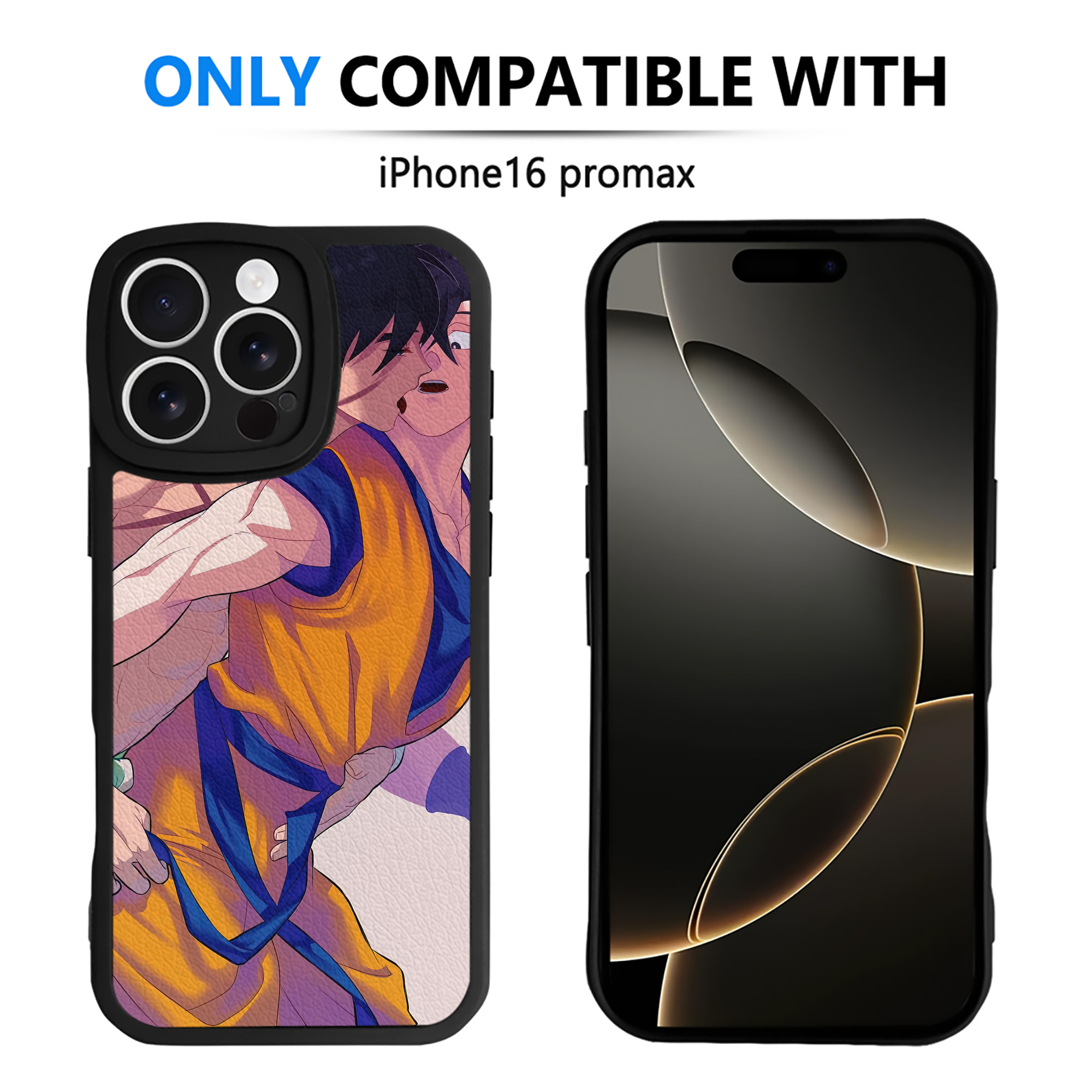 （画像用） ドラゴンボール DRAGON BALL 【iPhone 16シリーズ対応】シリコンスマホケース（レザー調） 材質：シリコン